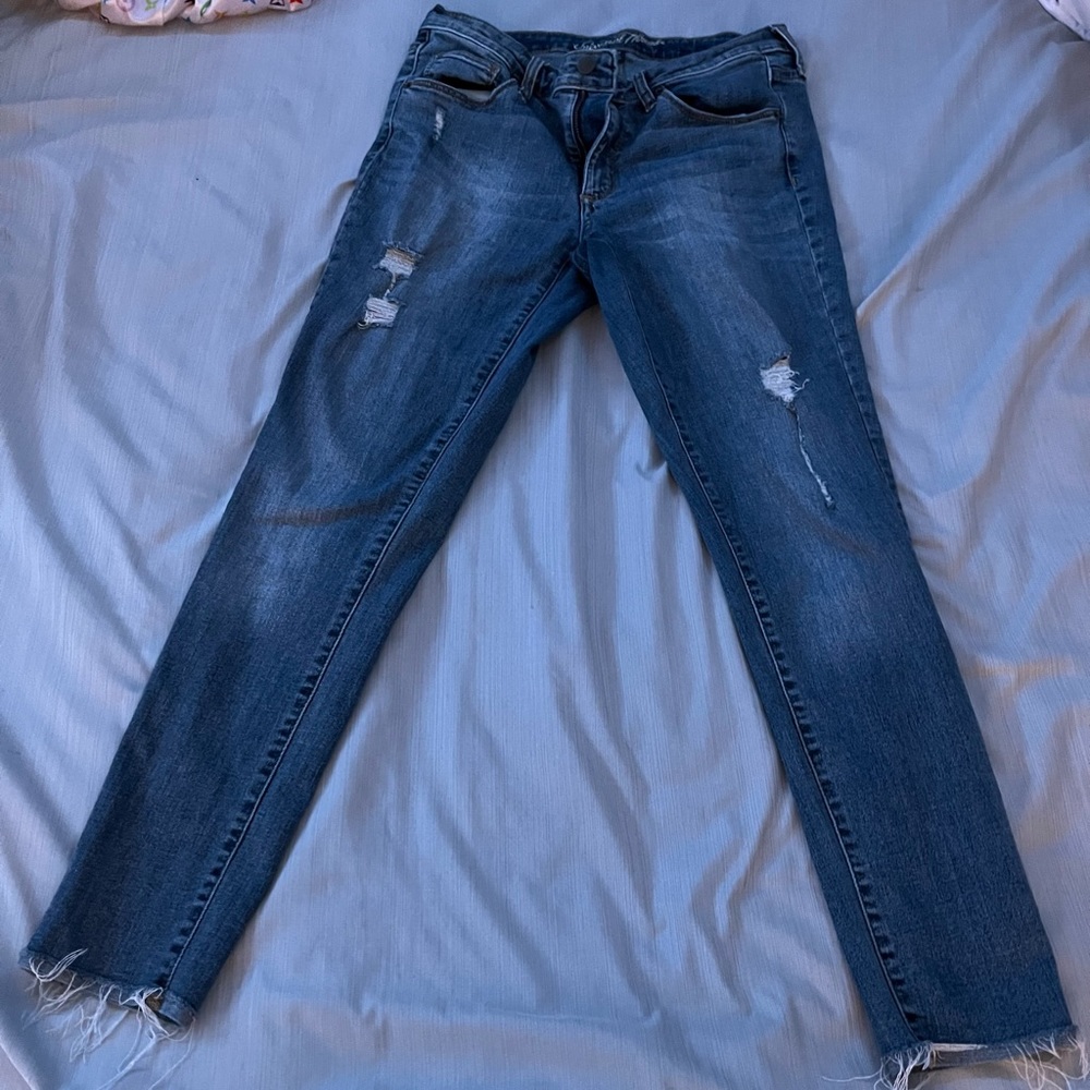 Women,s Mid Rise Skinny Jeans